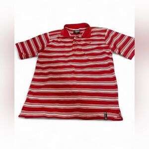 South Pole Red and White Casual Polo